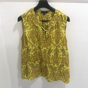 BANANA REPUBLIC PAISLEY PRINT BLOUSE SZ XL EUC
